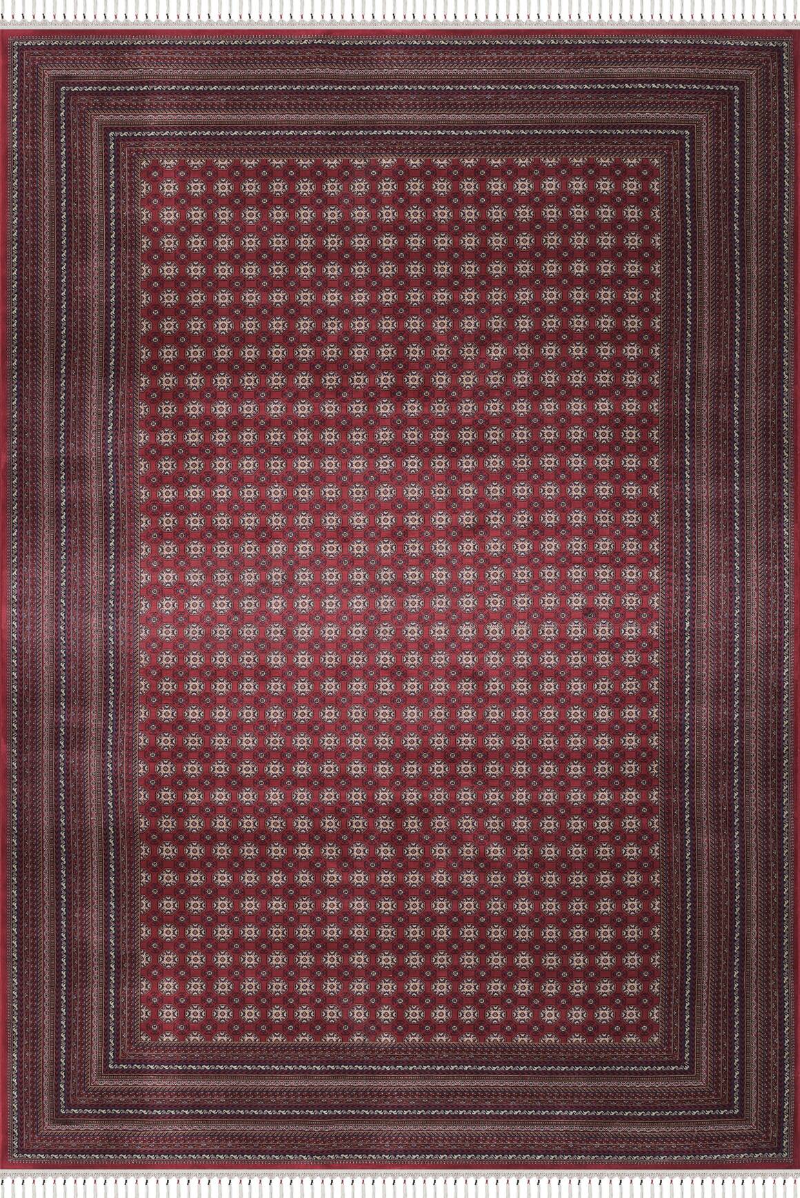 Burj 8761 Bordo - Modal İplikli Özel Tezgah Dokuma Salon Halısı